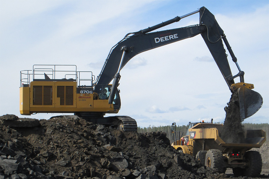 horizon digger and truck